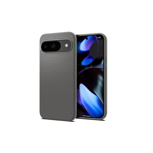 LXINDIA Protection Covers Spigen Liquid Air Back Cover Case for Pixel 9 Pro Pixel 9 ( Marble Gray)