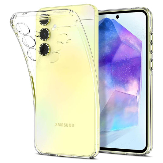 LX INDIA Protection Covers Spigen Liquid Crystal for Samsung Galaxy A55 5G Case Crystal Clear