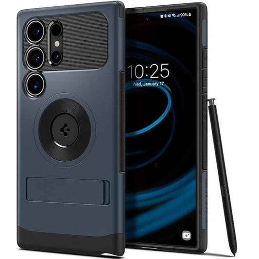 LXINDIA Protection Covers Spigen Slim Armor MagFit Back Cover for Galaxy S24 Ultra ( Metal Slate)