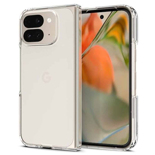 LXINDIA Protection Covers Spigen Ultra Hybrid Back Cover for Pixel 9 Pro Fold (Crystal Clear)