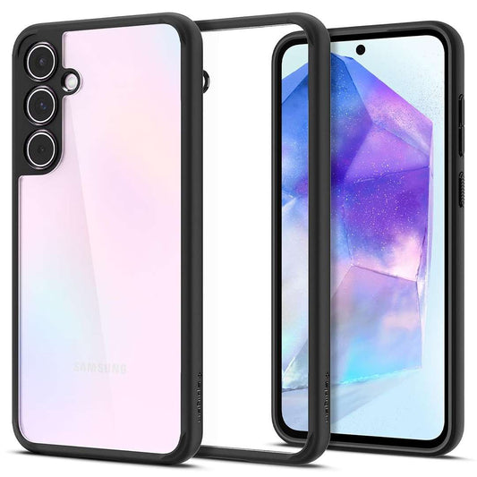 LX INDIA Protection Covers Spigen Ultra Hybrid for Samsung Galaxy A55 5G Case Matte Black