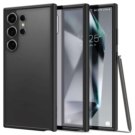 LX INDIA Protection Covers Spigen Ultra Hybrid for Samsung Galaxy S24 Ultra Case Frost Black