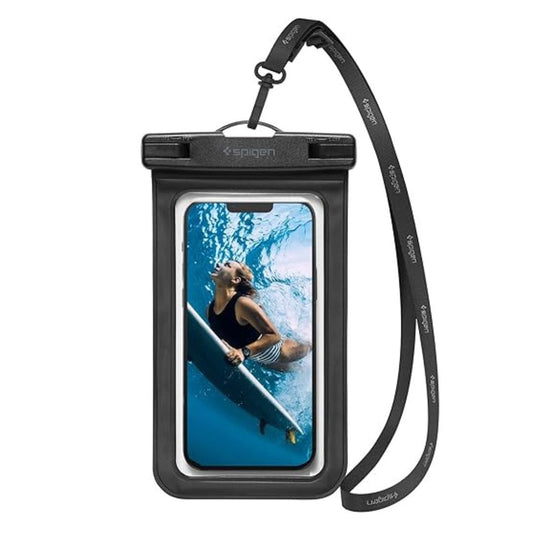 LX INDIA Waterproof Mobile Pouches Black Spigen Waterproof Mobile Pouch (A601) (IPX8 Certified, Pack of 1)