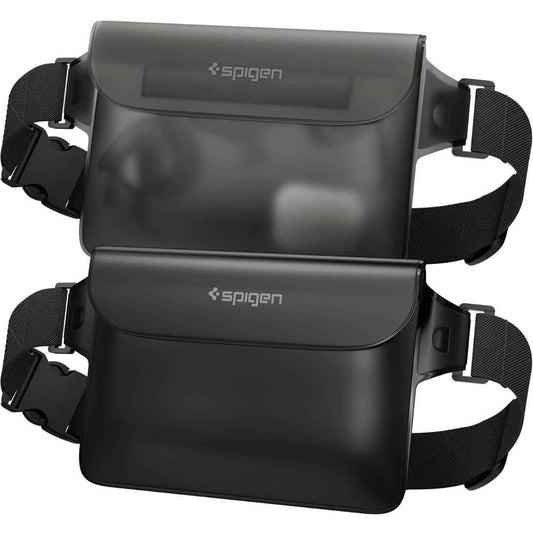 LX INDIA Waterproof Mobile Pouches Spigen Waterproof Mobile Pouch (A620) , Pack of 2 - Black