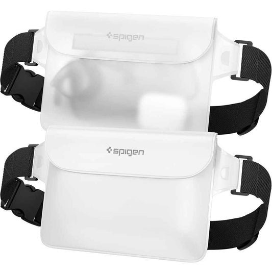 LX INDIA Waterproof Mobile Pouches Spigen Waterproof Mobile Pouch (A620) , Pack of 2 - Snow White