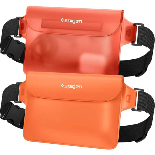 LX INDIA Waterproof Mobile Pouches Spigen Waterproof Mobile Pouch (A620) , Pack of 2 - Sunset Orange