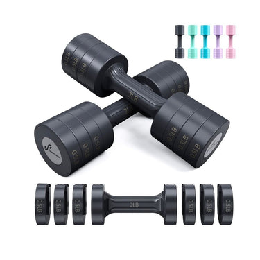 LX INDIA Dumbbells Sportneer Dumbbells Set 0.9/1.8/1.4/2.3 Kg Adjustable Iron Dumbbell Set Of 2