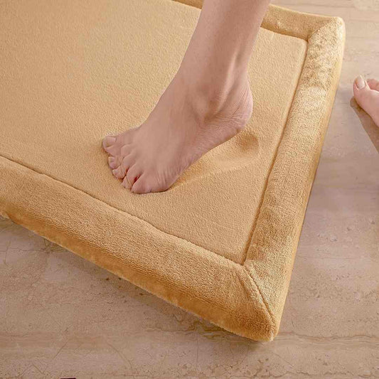 LX INDIA bath mat SPREAD SPAIN Memory Foam All Purpose Super Soft (Gold)