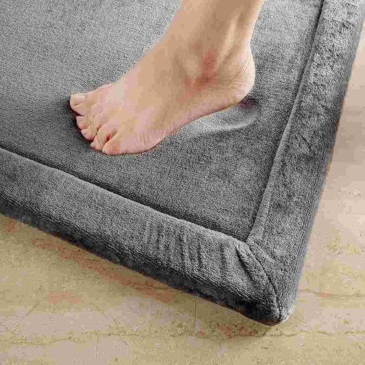 LX INDIA bath mat SPREAD SPAIN Memory Foam All Purpose Super Soft (Grey)