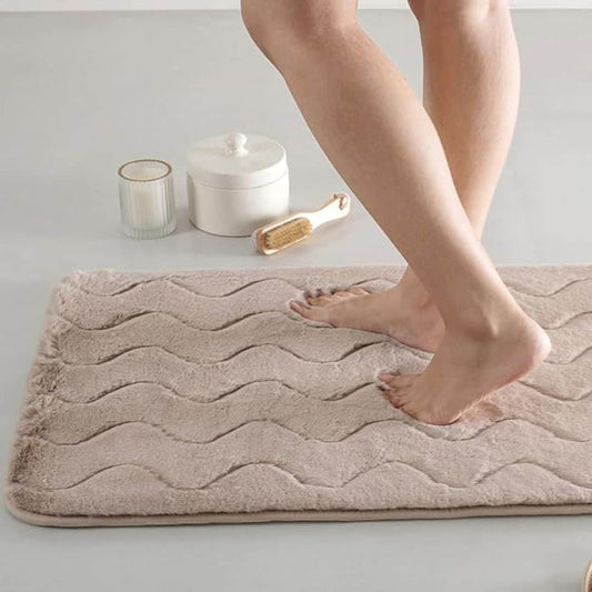 LX INDIA Anti-Slip Mats Doeskin SPREAD SPAIN Memory Foam Igloo Rectangular Non-Slip Floormat 50Cm X 80Cm