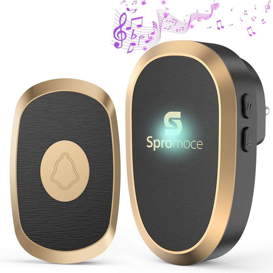 LX INDIA Wireless Door Bell Spromoce Wireless Calling Bell for Home, 1000Ft Long Range Door Bell for Office,