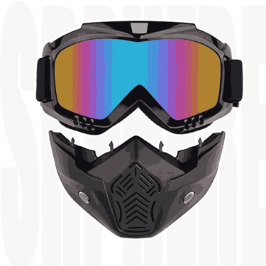 LXINDIA Goggles SRPHERE Motorcycle Helmet Glasses Modular Helmet Mask Detachable Goggles