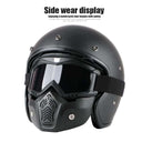 LXINDIA Goggles SRPHERE Motorcycle Helmet Goggles with Removable Face Shield