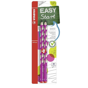 LXINDIA Pencil STABILO Ergonomic Graphite HB Pencil Right Handed (Pack of 2) Pink