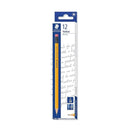 LXINDIA Pencil Staedtler HB Pencil with Eraser Tip Pack of 12 (Yellow)