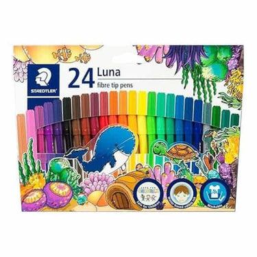 LXINDIA Sketch Pen Staedtler Luna Felt Tip Pens 24 Shades