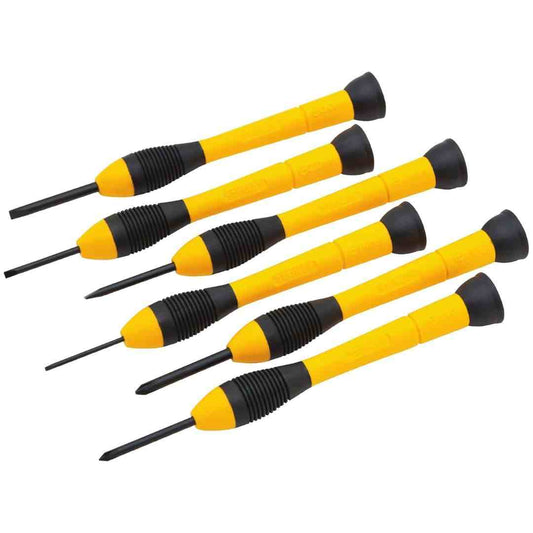 LXINDIA screw drivers STANLEY 66-052 Bi Material Handle Precision Screwdriver Set