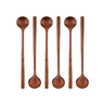 LXINDIA kitchen tool STAR EXPORT DESIGNS 6 Pieces Wooden Long Spoons