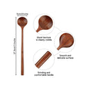 LXINDIA kitchen tool STAR EXPORT DESIGNS 6 Pieces Wooden Long Spoons