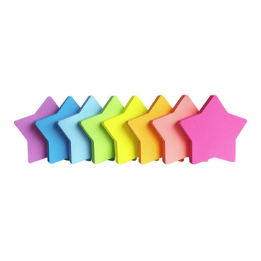 LX INDIA Sticky Notes Star Shape Sticky Notes 8 Color Bright Colorful Sticky Pad 75 Sheets (8 Pads)