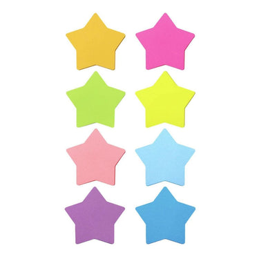 LX INDIA Sticky Notes Star Shape Sticky Notes 8 Color Bright Colorful Sticky Pad 75 Sheets (8 Pads)