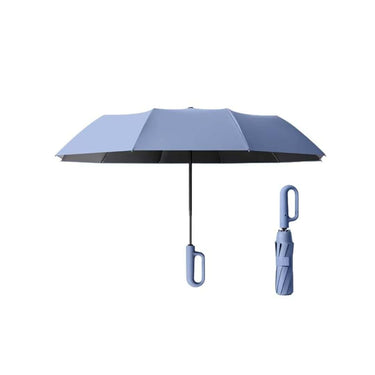 LXINDIA Umbrella STAR WORK Umbrella with Carabiner Handle (Blue)