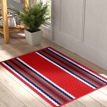 LXINDIA mats Status Contract Anti Slip Floor Mat (Red)