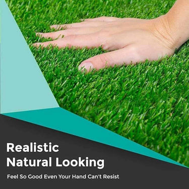 LXINDIA mats Status Contract Grass Mat (12x18cm) Natural Green