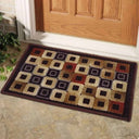 LXINDIA mats Status Nylon Anti Slip Floor Door Mat (38x58 cm) Brown