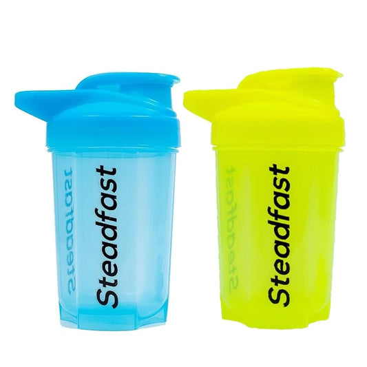 LX INDIA Shakers Neon Blue-Green Steadfast Nutrition Protein Shaker Blender 400ml Bottle for Whey Protein Mix - Pack of 2