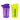 LX INDIA Shakers Neon Purple-Green Steadfast Nutrition Protein Shaker Blender 400ml Bottle for Whey Protein Mix - Pack of 2