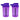 LX INDIA Shakers Neon Purple Steadfast Nutrition Protein Shaker Blender 400ml Bottle for Whey Protein Mix - Pack of 2
