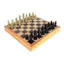 LXINDIA Chess Board Ston Kraft Chess Board With Wooden Base But Wth Stone Inlaid