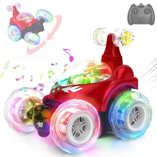 LXINDIA Toys Storio Rechargeable Remote Control Rotating Rolling Stunt RC Car