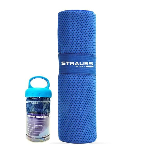 LX INDIA Towels STRAUSS Anti-Microbial Sports Cooling Hand Towel (80CM) BLUE