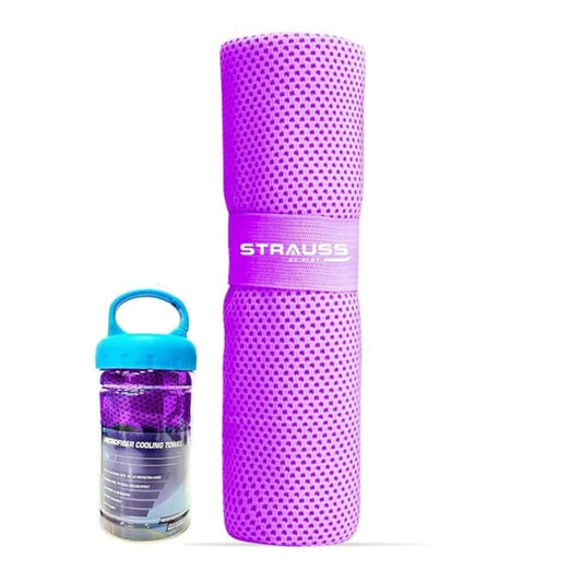 LX INDIA Towels STRAUSS Anti-Microbial Sports Cooling Hand Towel (80CM) Purple