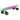 LXINDIA Skate Board STRAUSS Fibreglass Cruiser Skateboard 22 X 6 Inch (Green Pink Yellow)