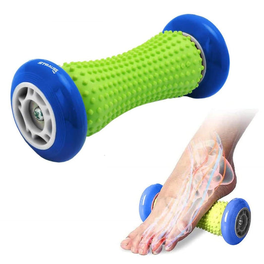 LX INDIA Foam Roller Strauss Foot Hand Massage Roller with Wheels