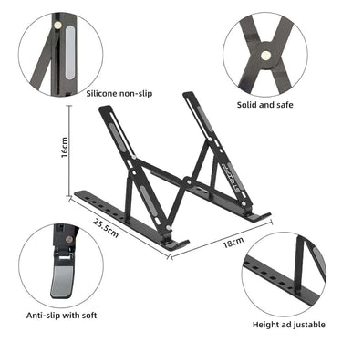 LXINDIA Laptop Stand STRIFF laptop stand (Black)