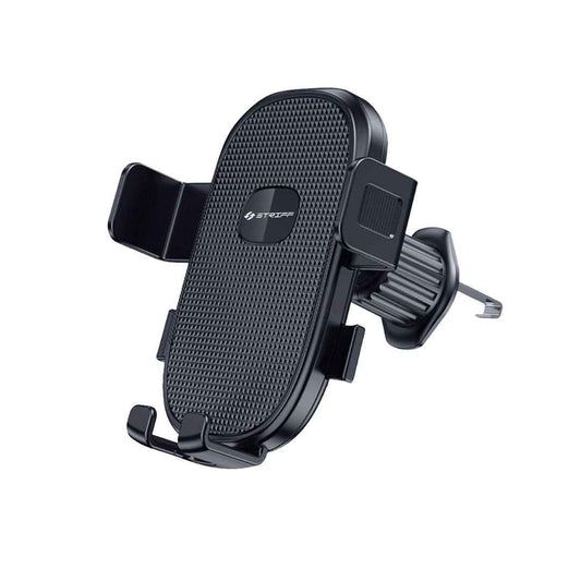 LX INDIA Mobile Holder STRIFF Phone Holders for Your Car with Metal Hook Clip ( Dark Black)