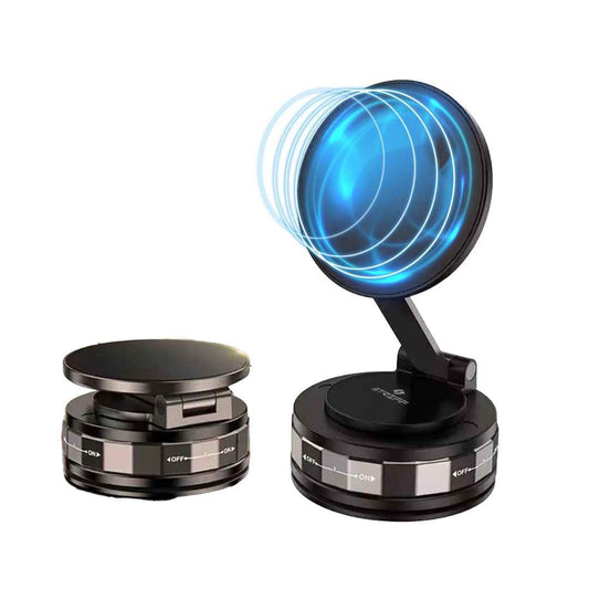 LX INDIA Mobile Holder STRIFF Vacuum Magnetic Suction Phone Holder (Black)