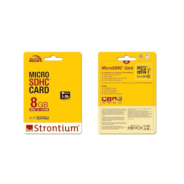 LXINDIA SD Card Strontium MicroSD Class10 8GB Memory Card (Black)