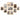 LX INDIA photo frame Stuthi Arts Photo Frame Set of 11 Picture Frames(Beige)