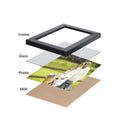 LXINDIA photo frame Stuthi Arts Wood MDF Photo Frame With Glass (Black 11 Photos)