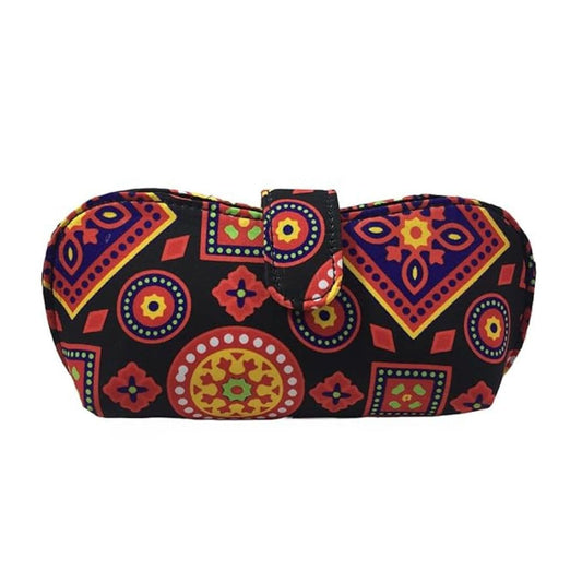LX INDIA Sunglass Case STYLE BITE CASES FOR SHADES GIFT EYEGLASSES CASE  (Black With Print)
