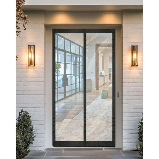 LX INDIA Mosquito Net Screen Stylista Transparent Insulated Magnetic Door Curtain – Thermal, Insect & Dust Screen, Pest Control, Privacy Screen – Fits Doors up to 34 x 78 Inches. PVC Thickness 0.2 mm.