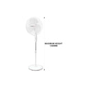 LXINDIA Pedestal fan Sujata Stand Fan 400 MM  Pedestal Fan (60 Watt, White)