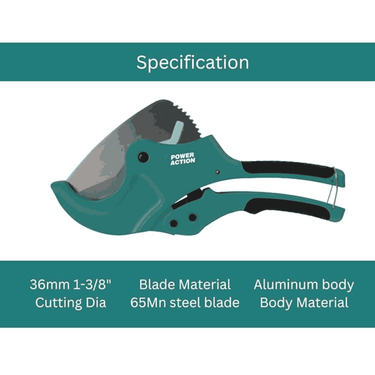 LXINDIA Pipe Cutter Sulfar Power Action Power Action 63MM PVC Pipe Cutter