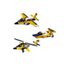 LXINDIA Toys SUPER TOY 3in1 Aeroplane Helicopter Building Blocks