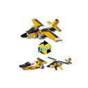 LXINDIA Toys SUPER TOY 3in1 Aeroplane Helicopter Building Blocks